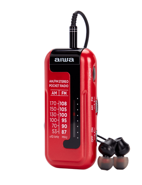 Aiwa RM-10RD radio portable, Rouge