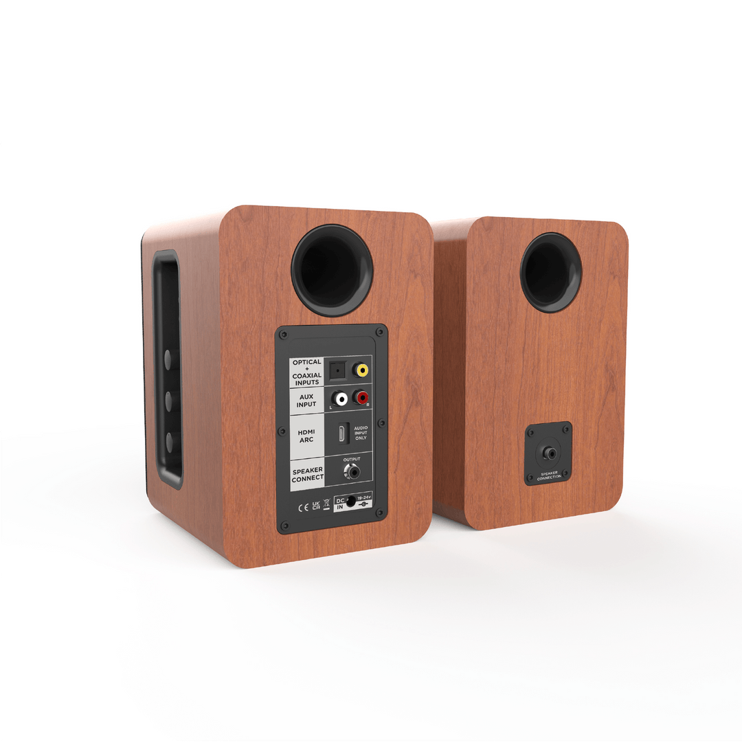 AIWA SPA-200 Aktive Bluetooth Højttalere, brun