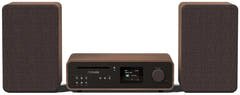 Pure Classic Système stéréo Hi-Fi – DAB+, CD, Bluetooth, 100W, Noyer