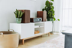 Pure Classic Système stéréo Hi-Fi – DAB+, CD, Bluetooth, 100W, Noyer