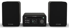 Pure Classic Stereo Mini système Hi-Fi – DAB+, CD, Bluetooth, 40W, Noir