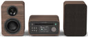 Pure Classic Système Mini Hi-Fi stéréo – DAB+, CD, Bluetooth, 40W, noyer