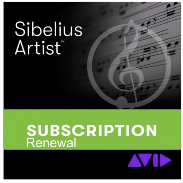 Sibelius Artist renouvellement de l'abonnement