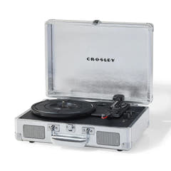Crosley Cruiser Plus Platine vinyle Bluetooth bidirectionnel (Silver)