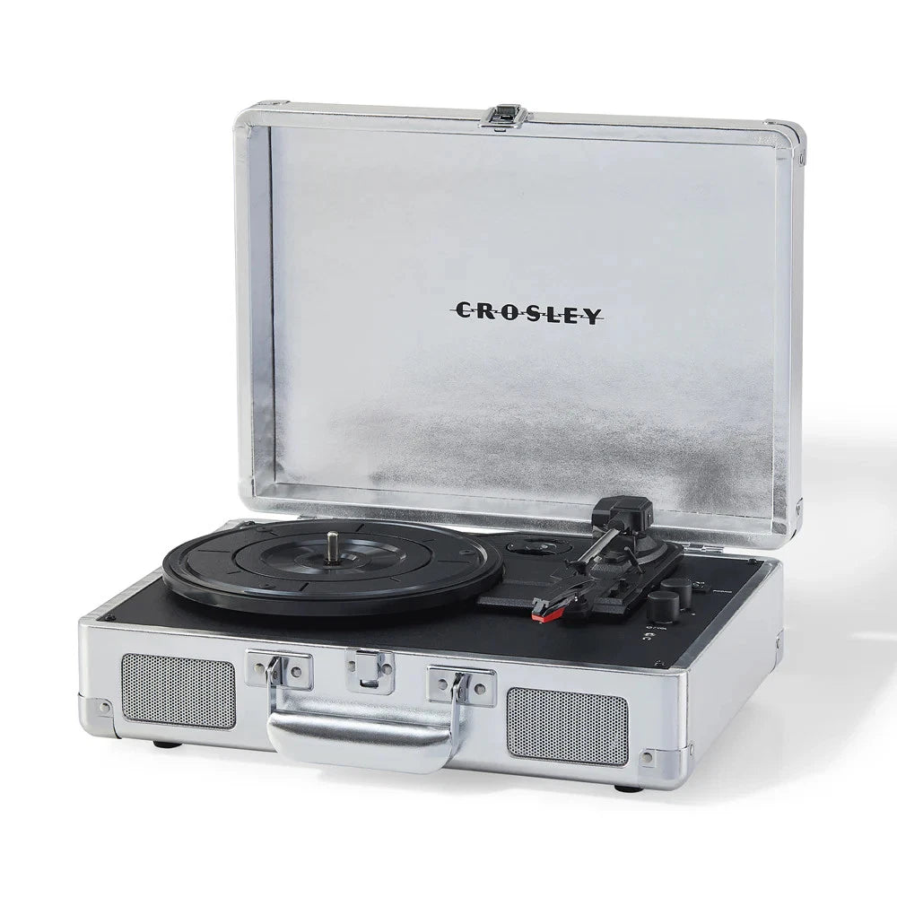 Crosley Cruiser Plus Platine vinyle Bluetooth bidirectionnel (Silver)