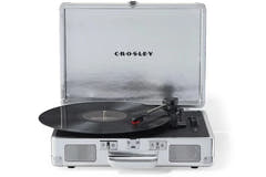 Crosley Cruiser Plus Platine vinyle Bluetooth bidirectionnel (Silver)