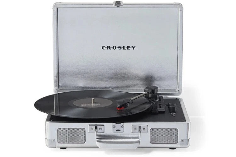 Crosley Cruiser Plus Platine vinyle Bluetooth bidirectionnel (Silver)