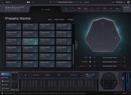 SkyDust 3D Synthétiseur immersif Plug-In