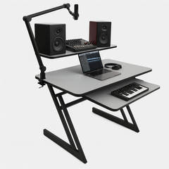 Bureau d’étude avec étagères et extension pour keyboard (120 cm)