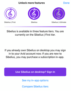 Sibelius Ult 1Y Abonnement de mise à niveau croisée Finale PROMO