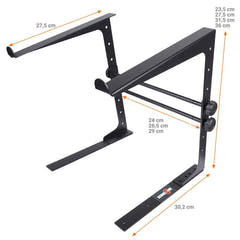 Support pour ordinateur portable avec éléments de montage – réglable pour 12–17", Noir