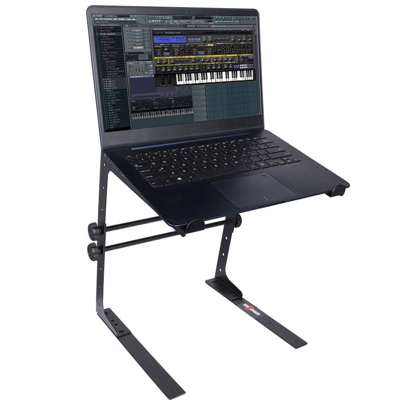Support pour ordinateur portable avec éléments de montage – réglable pour 12–17", Noir