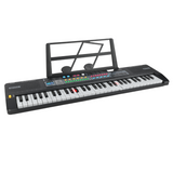 SUPRIMO 6109L Keyboard med Lysende Tangenter, Mikrofon og Nodestativ