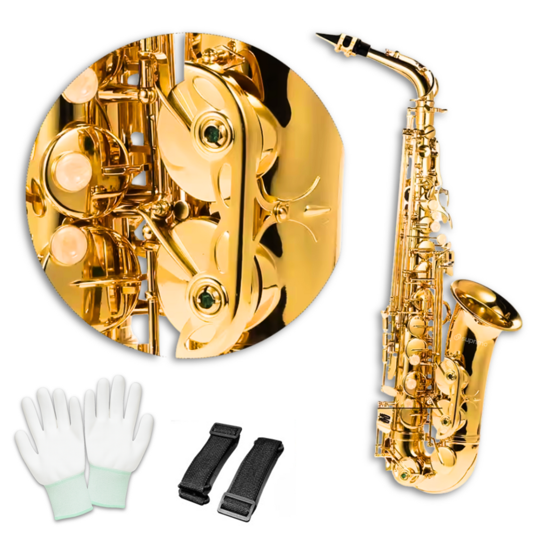 Suprimo Alto Saxo Saxophone alto en E♭ – Set avec étui et accessoires