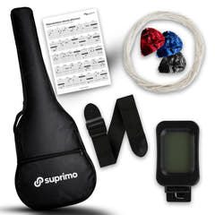 Suprimo CGS3 BK Guitares classique 4/4 – Noir ensemble débutant