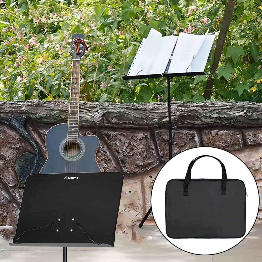 Support de partitions avec sac