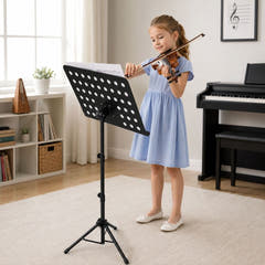 D4 Pupitre réglable 82-146 cm, noir