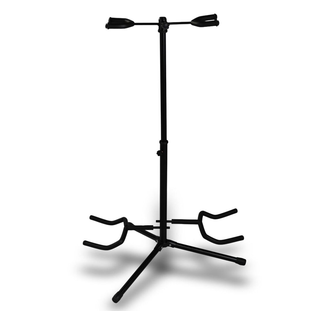 Support de guitare pour 2 Guitares - Support pliable en acier noir