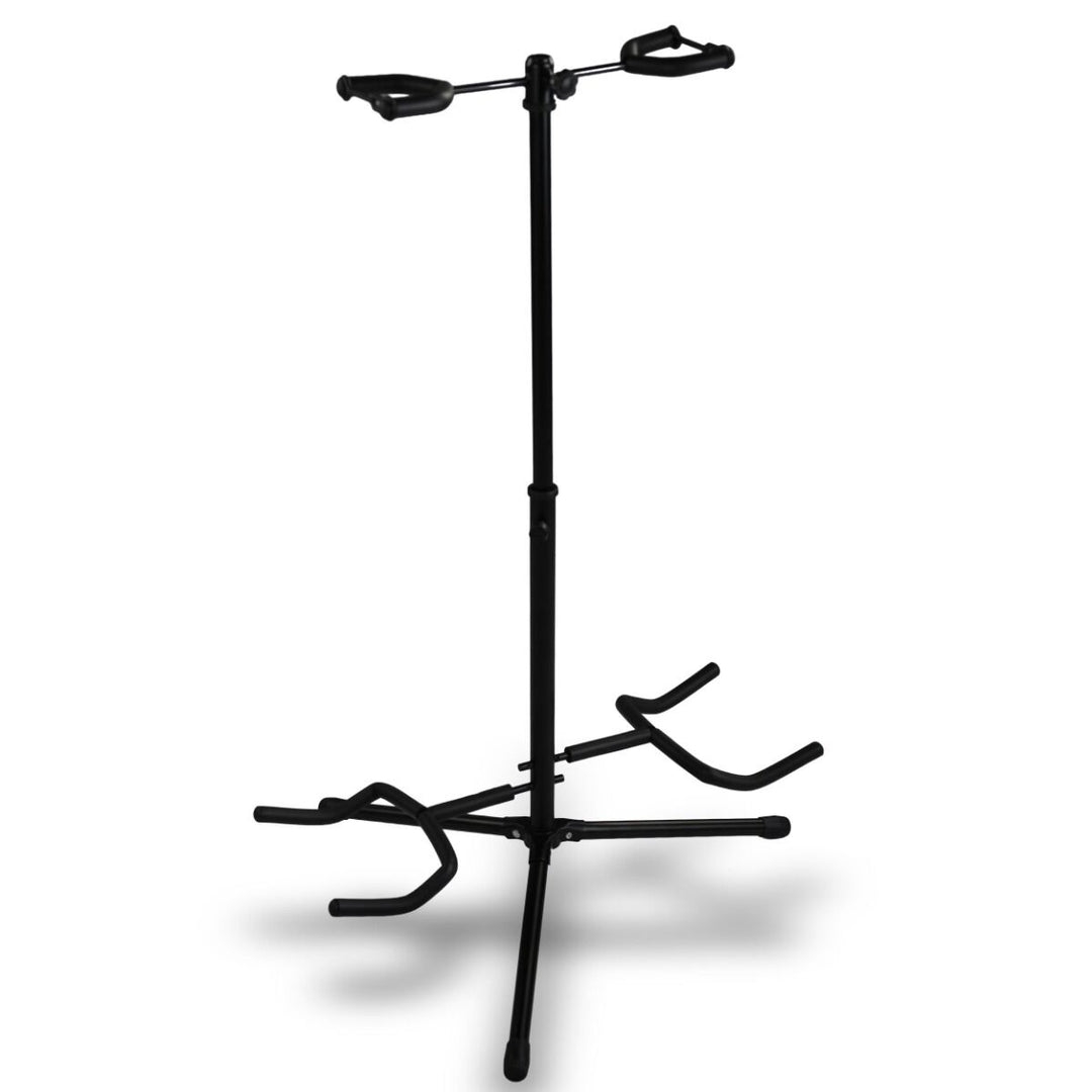 Support de guitare pour 2 Guitares - Support pliable en acier noir