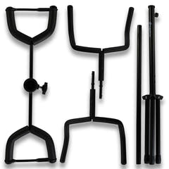 Support de guitare pour 2 Guitares - Support pliable en acier noir