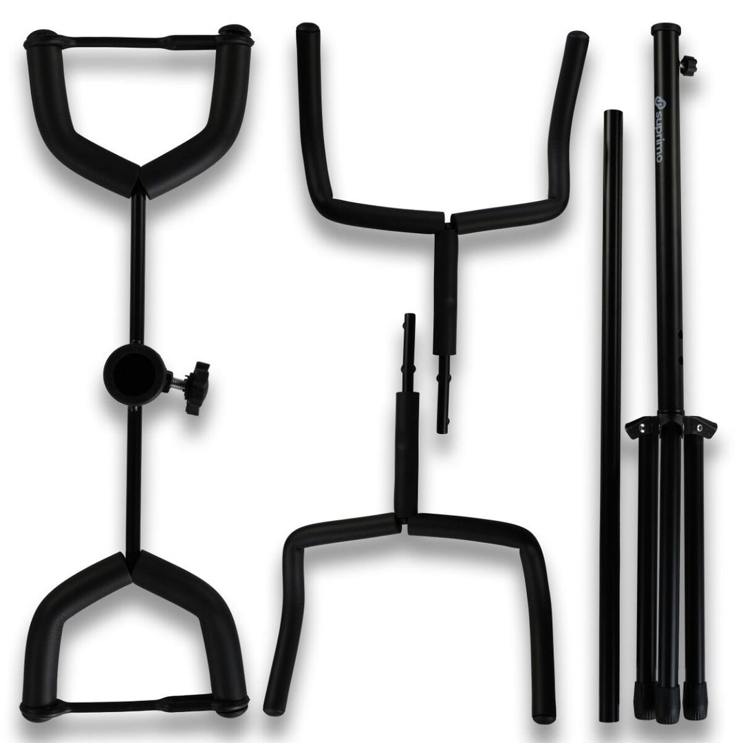 Support de guitare pour 2 Guitares - Support pliable en acier noir
