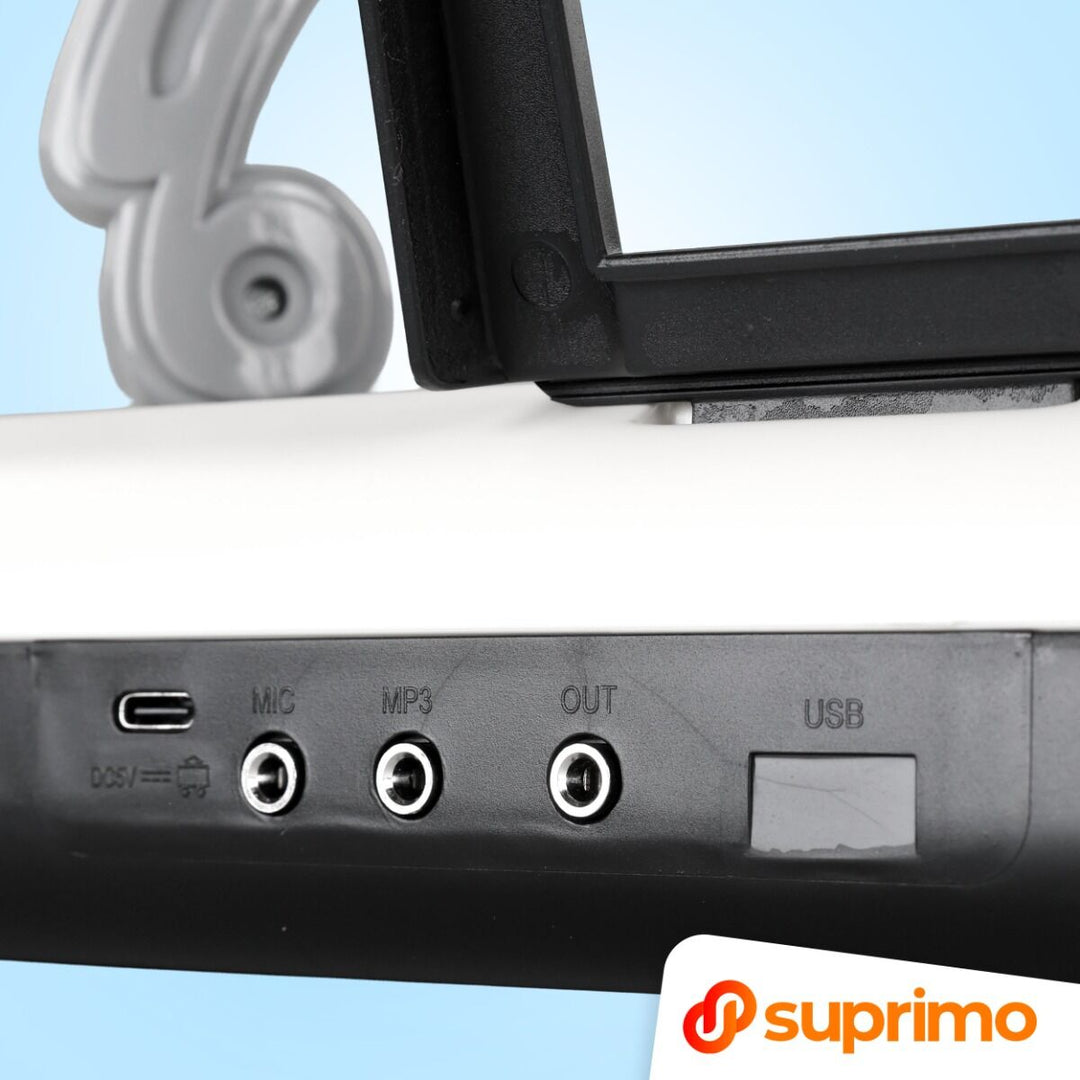SUPRIMO KEY61 KD Craviers 61 touches avec microphone, blanc