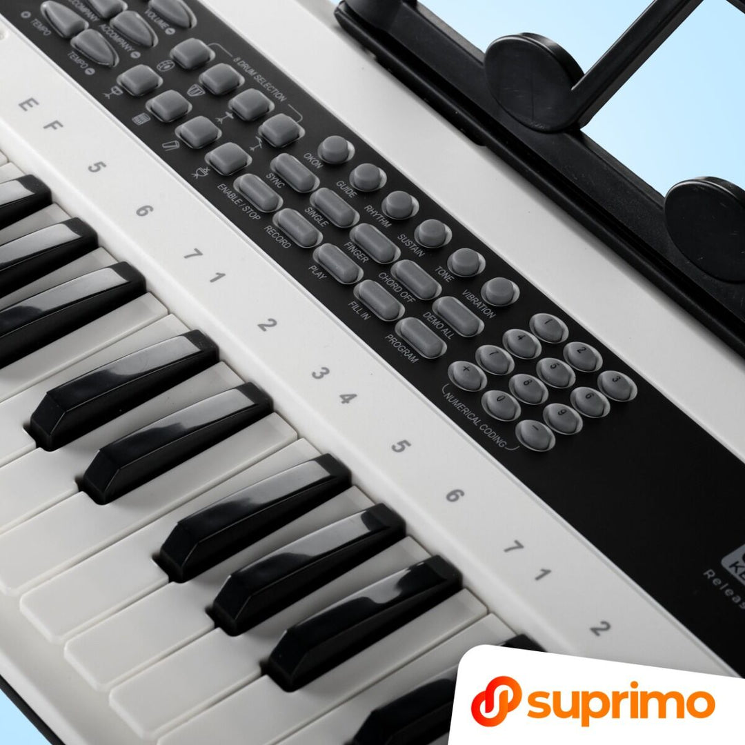 SUPRIMO KEY61 KD Craviers 61 touches avec microphone, blanc