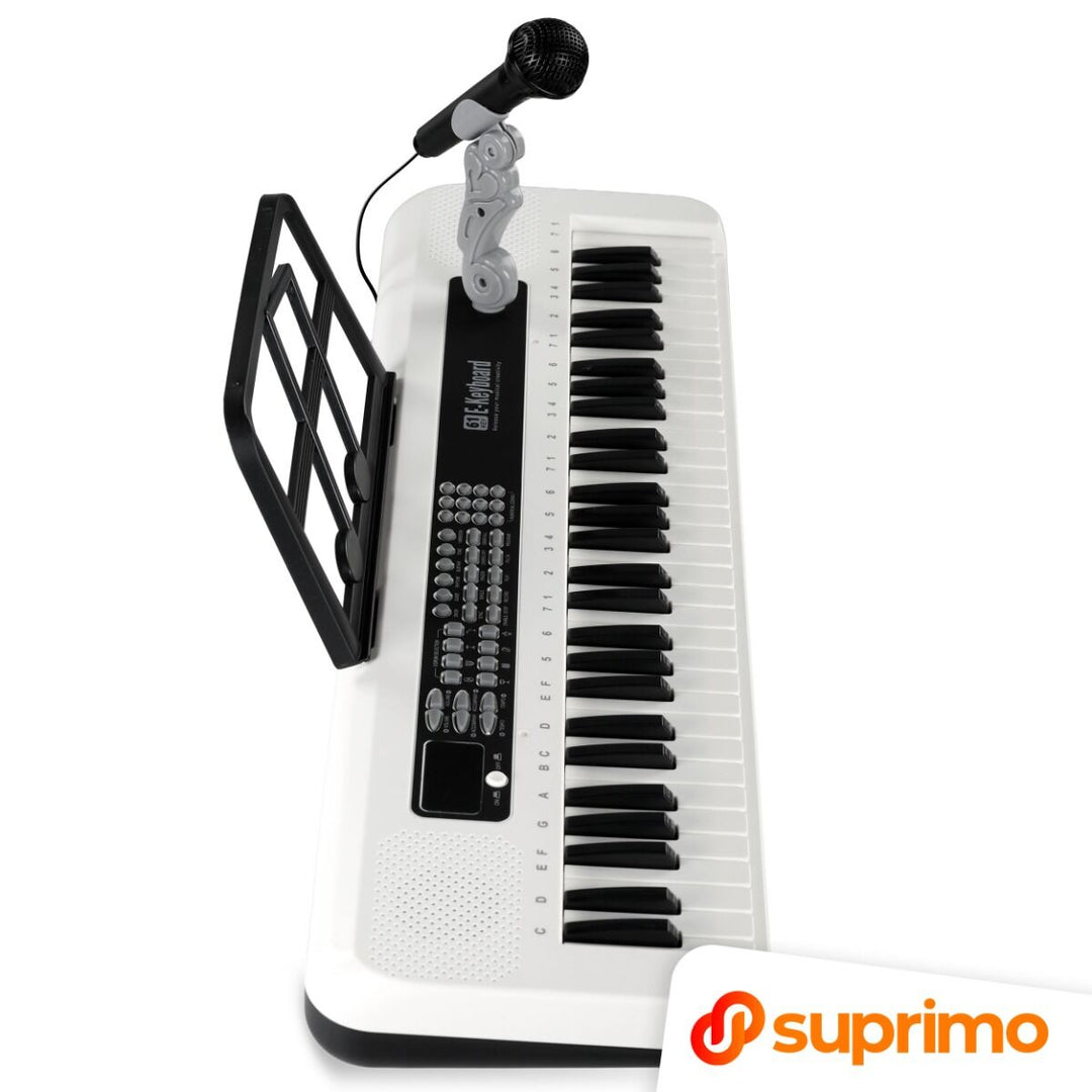 SUPRIMO KEY61 KD Craviers 61 touches avec microphone, blanc