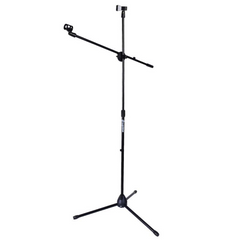 Pied de microphone M1 avec perche pour 2 microphones – Noir