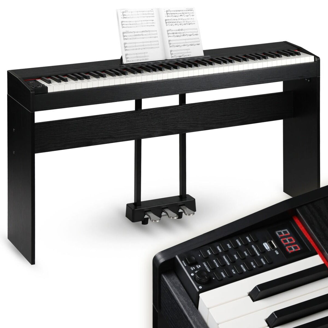 Suprimo SDP88 BK Piano numérique 88 avec touches lestées, Noir