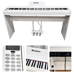 Suprimo SDP88 WH Piano numérique 88 à touches lestées, blanc