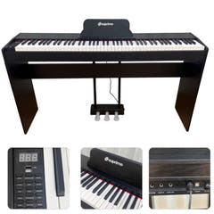 Suprimo SDP88 BK Piano numérique 88 avec touches lestées, Noir