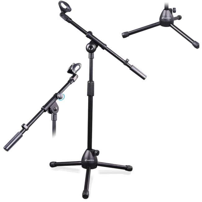 Pied de microphone de table (47-80cm)