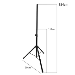 Stand d’enceinte Tripode noir avec goupille de sécurité