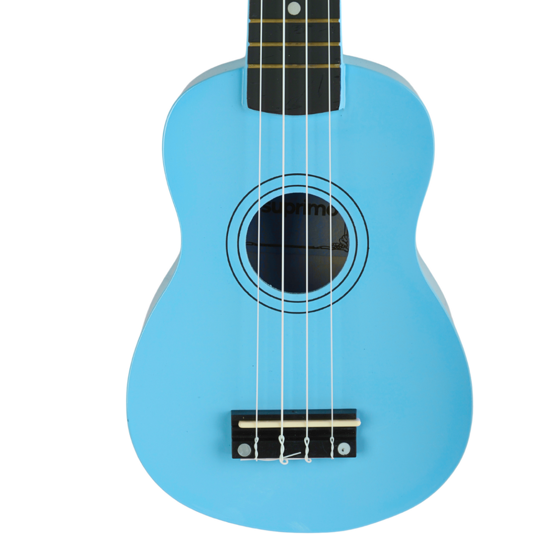 Ukulélé soprano, bleu