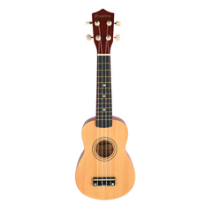 Ukulélé soprano ; bois naturel