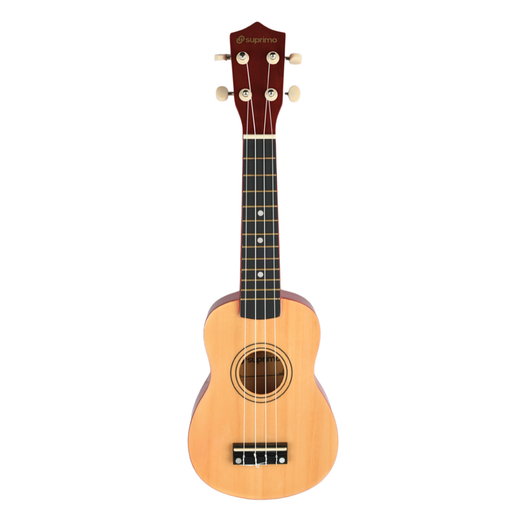 Ukulélé soprano ; bois naturel
