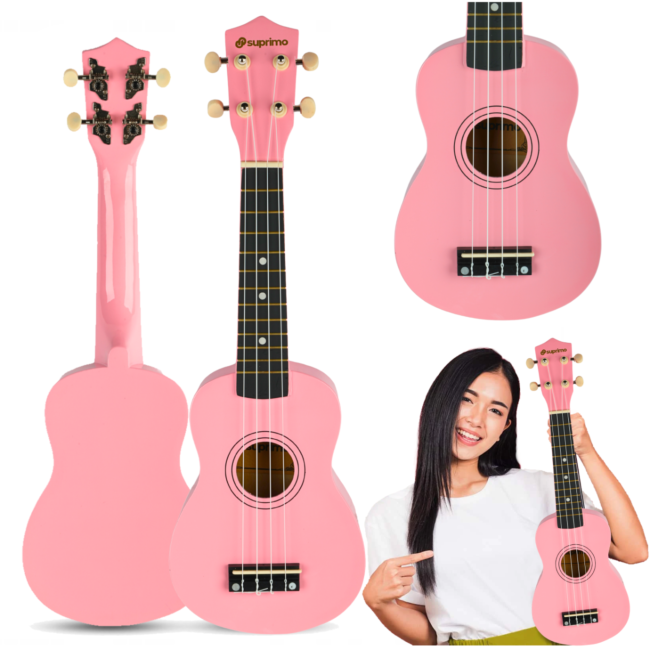 Ukulélé soprano, bois rose