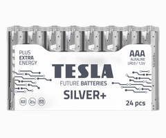 Tesla Silver+ AAA Piles Alcalines (24 pcs)
