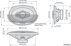 Pioneer TS-A6971F 5-way Coaxial System (600W, 6"x9")