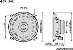 Pioneer TS-1301i Haut-parleur de voiture (13cm, 5,25")