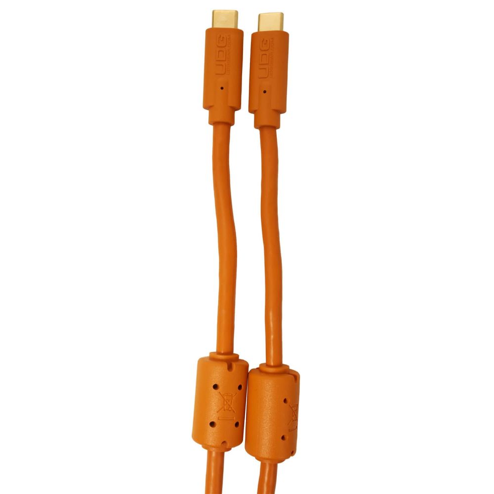 UDG Ultimate Cable USB 3.2 C-C Orange Droit 1,5m