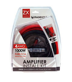 Phoenix Gold Kit de câbles amplificateur voiture 2 canaux (20mm2)