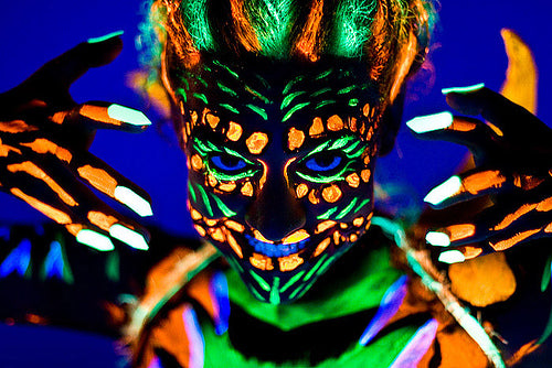 Peinture UV pour Visage et Corps pour 10 Personnes