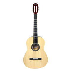 V-Tone CG TWO NT Guitares classique 4/4 Natural, kit de démarrage avec étui et accessoires