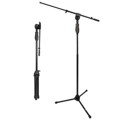 Pied de microphone avec bras articulé et verrouillage automatique