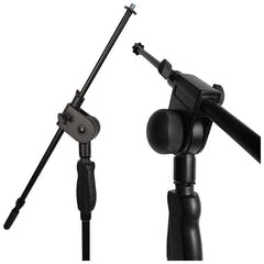 Pied de microphone avec bras articulé et verrouillage automatique
