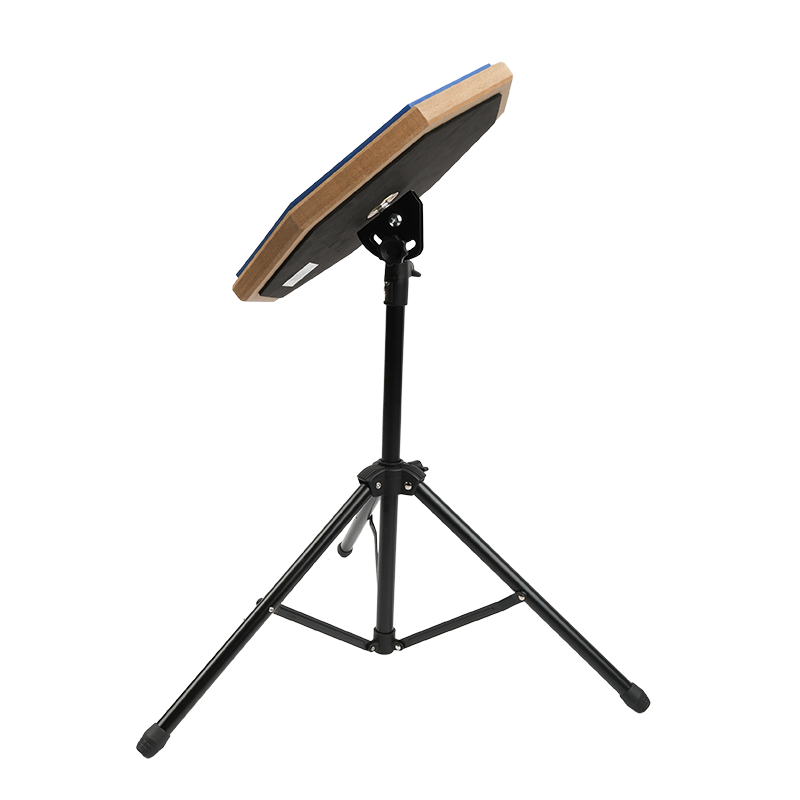 V-TONE PDS1 BL Pad d’entraînement 12" – Blå Practice Drum Pad Set avec support, baguettes et sac