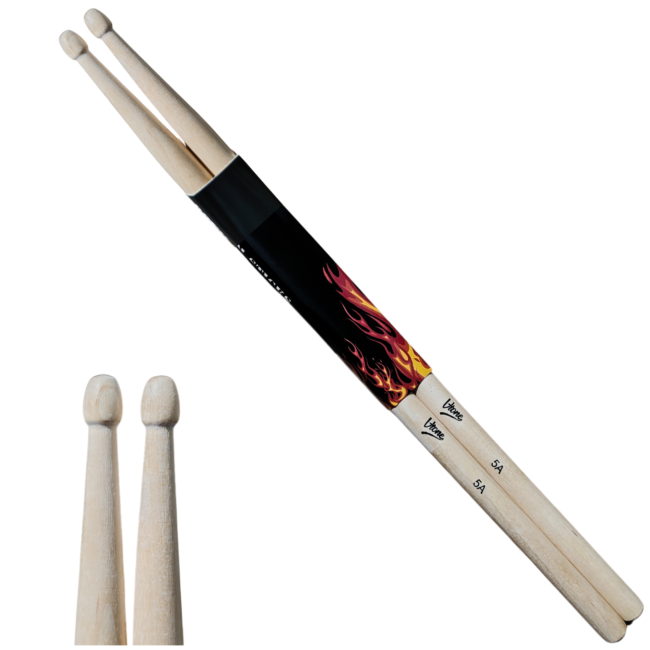 V-Tone DS-5A baguettes de batterie en érable – naturelles, légères (2 pièces)
