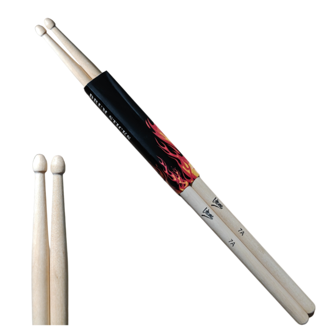 V-Tone DS-7A baguettes de batterie en érable – naturelles, légères (2 pièces)